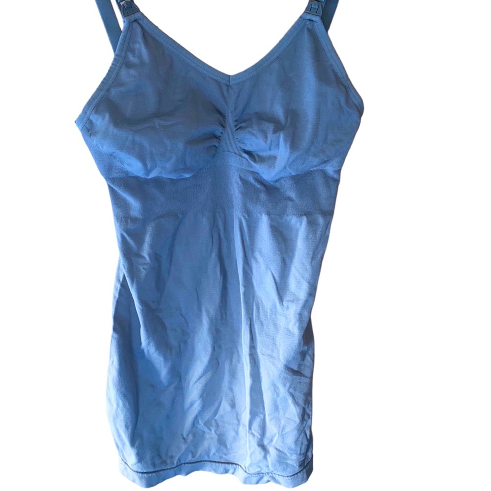 Nursing bra/top.  Size medium.  Light blue